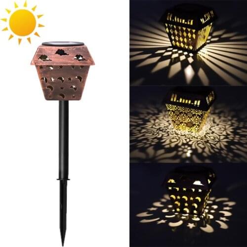 1/2pcs Solar Garden Light Outdoor Lighting Diamond Starry Sky Petal Iron Floor Lamp For Garden Lawn Landscape Lamp Holiday Light