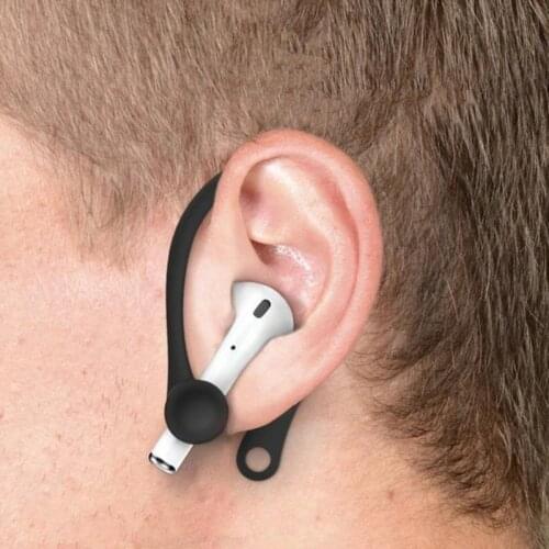 Portable 1Pair Silicone Earhooks For AirPods Anti-lost Ear Hook Secure Fit Hooks Earphone Holders For Apple AirPods