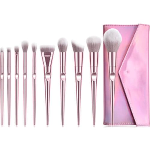12Pcs Makeup Brushes Portable Classic Pink Make Up Set Foundation Powder Contour Eye Liner Blending Beauty Cosmetic Tool Kit