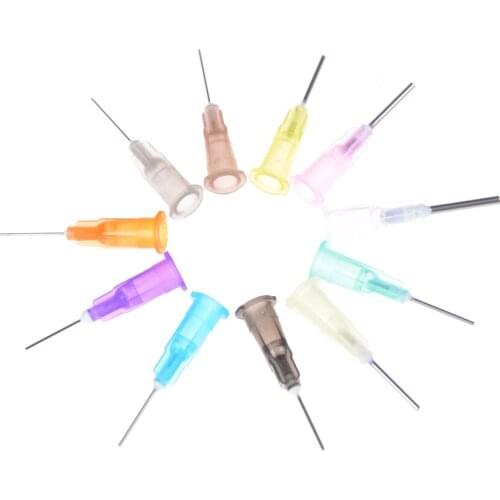 100Pcs Useful High Quality Solder Paste Adhesive Glue Liquid Dispensing Needle Wholesale New Hot sale