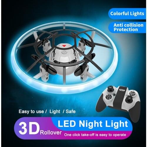 2.4G Mini UFO Drone with LED Light S122 Hand Sensing Infrared RC Helicopter Model Electric Induction Dron Gift Toys for Children