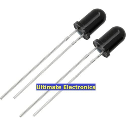 20PCS 5mm Infrared Emission Tube Infrared launch Tube Infrared Receiving Tube F5 Round Head LED Type 940nm