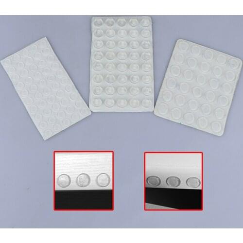 30/40/50pcs/sheet Door Stopper Silicon Rubber Kitchen Cabinet Self Adhesive Stop Damper Buffer Pad Furniture Hardware