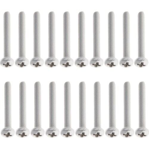 MroMax 30/60/100pcs Phillips Pan Head Screw M2.5*3/M2.5*4/M2.5*5/M2.5*6/M2.5*8/M2.5*10/M2.5*12/M2.5*16/M2.5*20/M2.5*25/M2.5*30mm