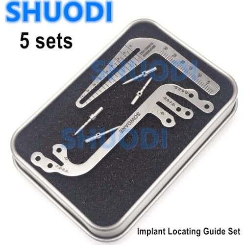 5 sets Dental Implant Locating Guide Implant Planting Positioning Tools Guide Angle Ruler Dentist tools Autoclavable