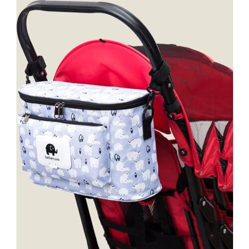 Baby Stroller Accessories Multifunctional Mummy Diaper Nappy Bag Pram Carrying Bag Hanging Nappy Bags Carriage Buggy Cart Bottle