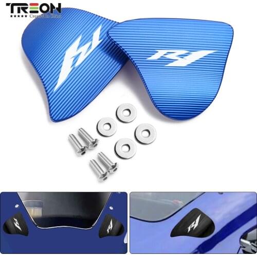 Motorcycles Accessories CNC Aluminum Rearview Mirror Seat Decorative Cover Mirror Bas for Yamaha R1 yzf R1M 2020