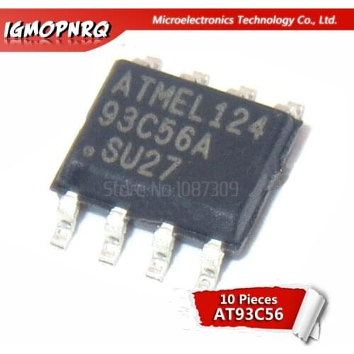 10pcs AT93C56 93C56 SOP8 EEPROM (256x8)/(128x16) 2K new original