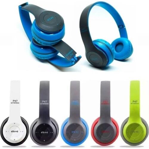 P47 Wireless Headphones SD Card Supported Bluetooth 5.0 On-Ear Headphones Turkish Made High Extra Bass And Sound Quality