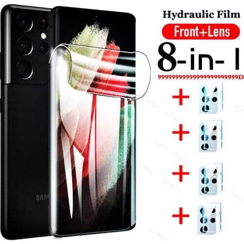 For Samsung Galaxy S21 Ultra Hydrogel Film Camera Protective for Samsung Galaxy S 21 Ultra Plus S21 S20 Fe S21fe Note20 Note 20