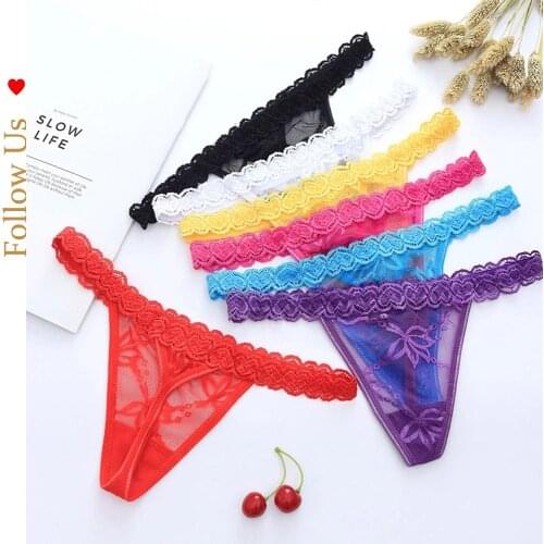 Europe and the United States the Bottoms up Low-Waist Sexy Womens T-Back Womens T-Shaped Panties Sexy Underwear