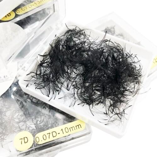 Flash girl Customized 7D private label short stem lashes premade fans Russia volume lashes 1000 Fans eyelash extensions