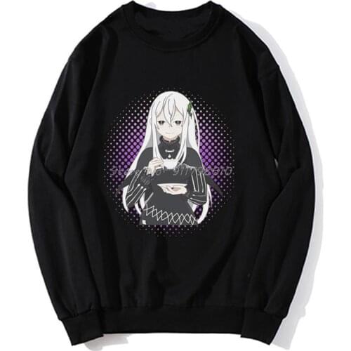 Re:Zero Starting Life In Another World Echidna Anime Manga Classic hoodie Spring Autumn Sweater Streetwear Harajuku
