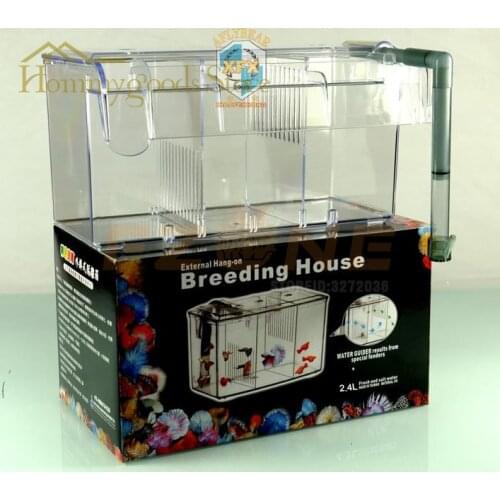 Fish Breeding Box Aquarium Air Drived Water Flowing Separation Breeding Box Aquario Small Fish Box Plant Tank