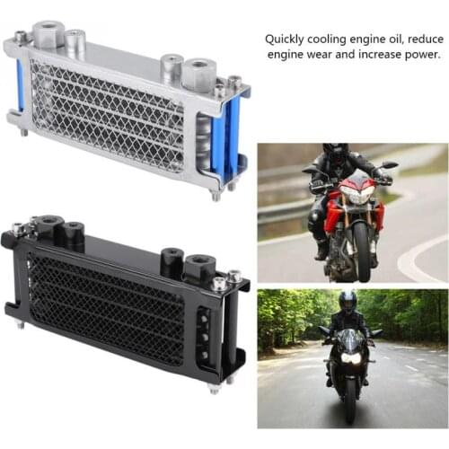 Motorcycle Oil Cooler Engine Oil Cooler Cooling Radiator for Motorbike Dirt Bike 50CC-200CC Universal Car String