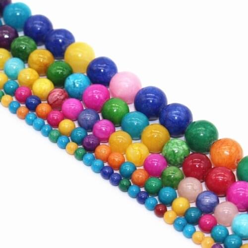 Mixed Color Natural Stones Beads Perline Colorate Piedras Naturales Jewelry Parts Crafts Materials 4-12mm For Choice