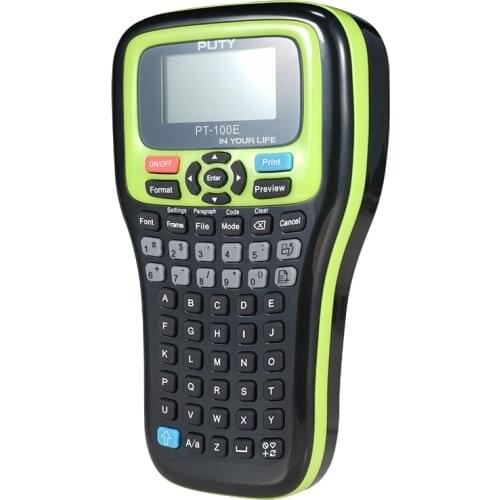 Mini portable thermal transfer label printer handheld self-adhesive with auto cut for 6mm 9mm 12mm brother tze tapes cassettes