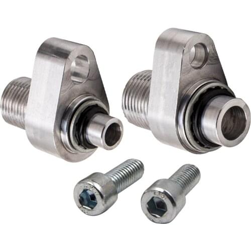 A/C AC Compressor Adapter Fittings Set of 2 for Denso 10S17F for LS Engine Swap 451-1105, 451-1106, 440-822, 440-823