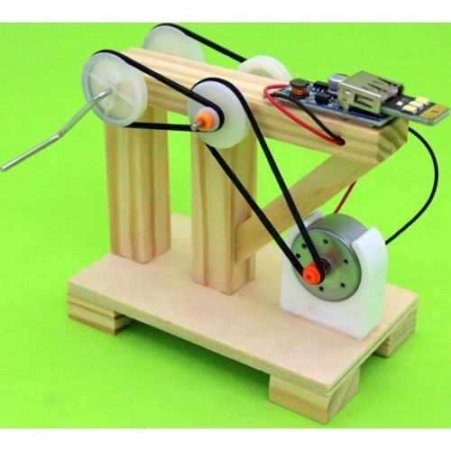 Science DIY hand generator manual assembly model physic lab equipment