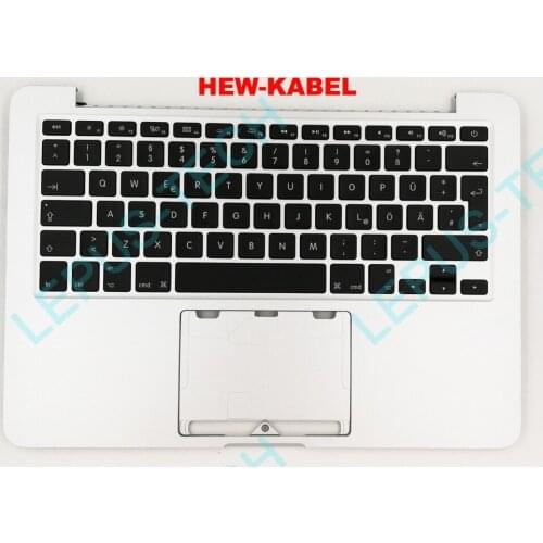 German Original new keyboard for MACBOOK A1502 2013 2014 year with palmrest DE German layout