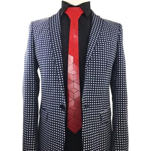 New Arrival Women Fashion Necklace Glossy Red Diamond Plaid Skinny Slim Necktie Christmas Valentines Thanksgiving Gift