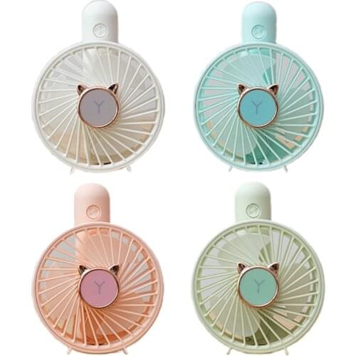 Portable Round Shape Handheld Mini Air Cooler Fan USB Rechargeable Small Personal Cooling Tools for Home Office Outdoor