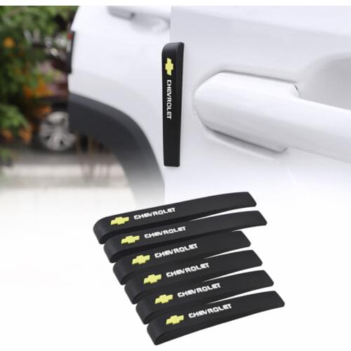 Rubber Car Door Protector Strip Car Door Bumper Edge Anti-collision Strip Sticker For Chevrolet Equinox Silverado Trailblazer