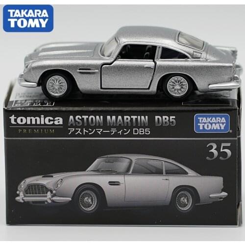 Takara Tomy Tomica Premium Aston Martin DB5 British Agents Alloy Diorama Retro Vintage Car Model Collection Miniature Carro TP35