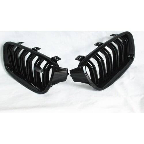 1 Pair F30 Car Styling F80 M3 Style F31 Kidney Replacement Grille for BMW F30 F31 F35 F80 2012+ 320i 325i 328i 335i Gloss Black