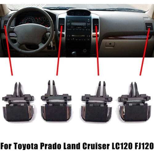 For Toyota Land Cruiser Prado LC120 FJ120 2003-2009 Air Conditioner Outlet Clip Repair Kit Front Center Side A/C Vents Tab