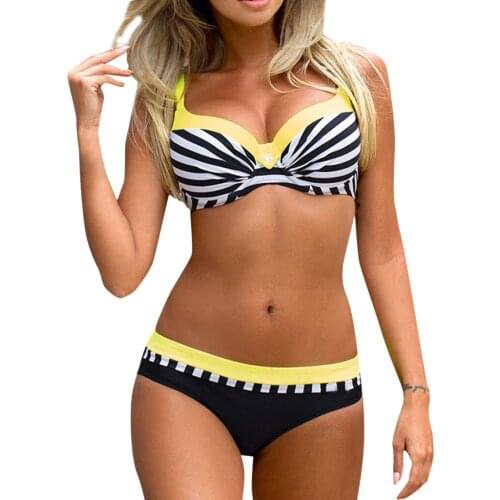 Womens Padded Push-up Bra Bikini Set Swimsuit Bathing Suit Swimwear Beachwear Swimwear Women Bikini Set 2020 Sexy Swimsuit Mujer