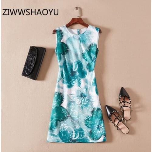 Ziwwshaoyu Green Summer Dresses