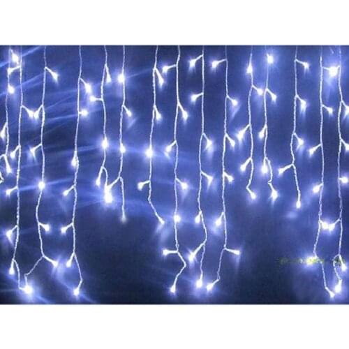 1pcs christmas lights icicle for decoration christmas lights 4m 96 led icicle lights AC 220v icicle lights led