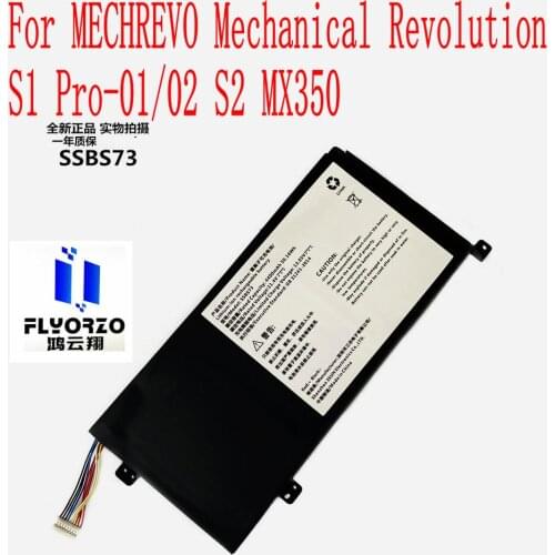 100% Brand new Original 50.16Wh/4400mAh SSBS73 Battery For MECHREVO Mechanical Revolution S1 Pro-01/02 S2 MX350 Laptop
