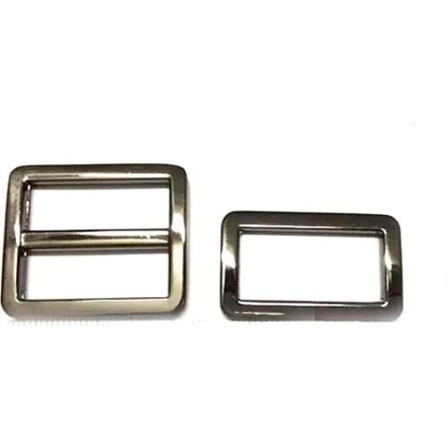 2" Gunmetal triglide slider & buckle for adjustable straps