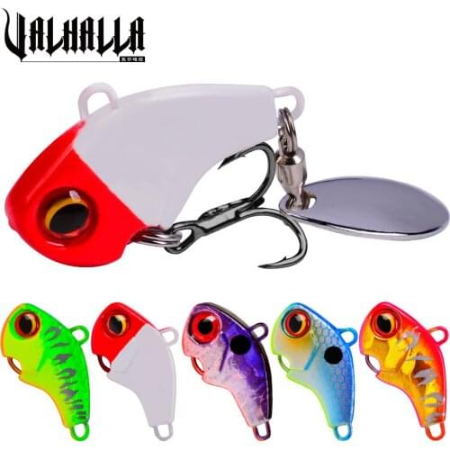 VALHALLA 20Pcs Rotating Metal VIB Bait Spinner Spoon Fishing Lures 6g 10g 15g 21g 28g Jigs Trout Winter Hard Baits Tackle Pesca