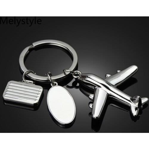 2019 keyring Fly Safe Plane-Keychain For Couples Women Men Boyfriend Husband Pilot Flight Attendant Gift Airplane Key Fob
