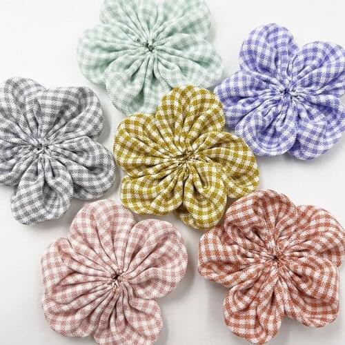5 pcs Satin Ribbon Flowers Bows Appliques Craft Wedding U pick B362