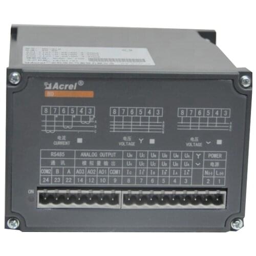 Acrylic ac 0-5A signal input three 3 phase current transducer with 4-20mA dc output