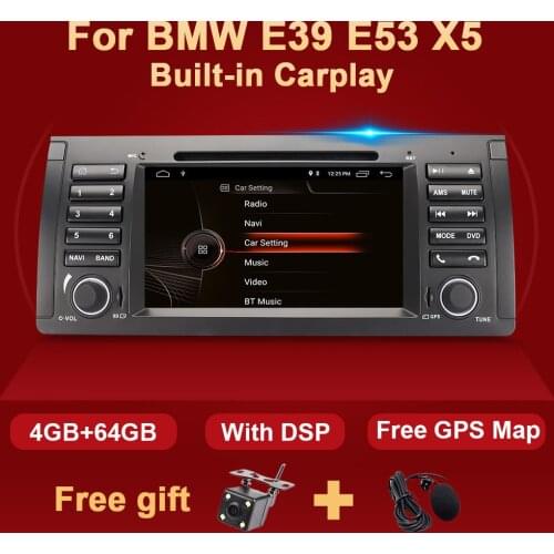 Android 10 Car Radio GPS For BMW E39 E53 X5 5 Series Multimedia Player Audio Stereo Navigation DVD Bluetoooth RDS DSP 7 inch