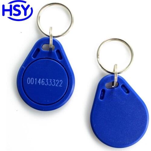 20pcs a lot Blue Color RFID Smart Keyfob Proximity EM ID Access Control Keytag 13.56Mhz MF IC Token Keychain