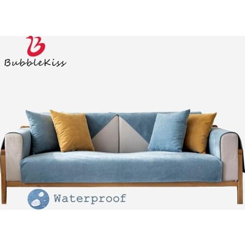 Bubble Kiss Sofa Cover Solid Color Anti-Fouling Waterproof Four Seasons Universal Non-Slip Wear-Resistant Sofa Cushion Protector
