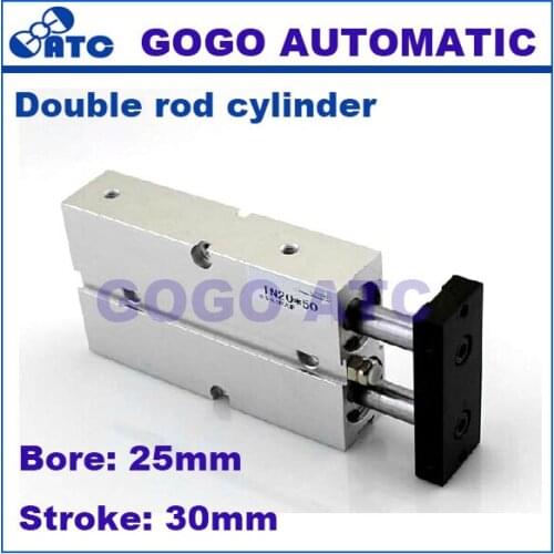 Airtac type cylinder TN25-30 25mm bore 30mm stroke pneumatic cylinder components for Air compressor dual rod cylinders