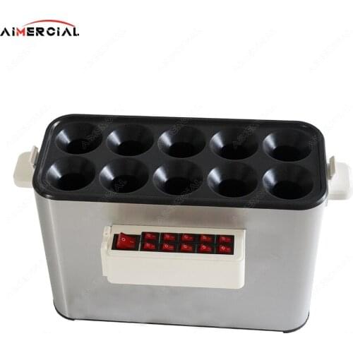 JDQ11/JDQ13/SYJ11 electric/gas 10 holes egg roll cooker roller maker commercial S.steel Egg Sausage Roll making machine