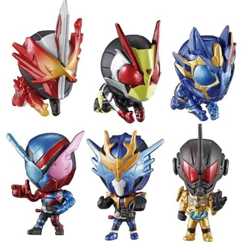 Bandai Genuine Kamen Rider Zero-One Saber Build Cross-Z Grease Q Version Cute Hugcot Action Figure Ornaments Toys