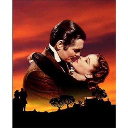 New Gone With The Wind Poster 5D Diy Diamond Painting Classical Cross Stitch Embroidery Full Resin Home Decor Craft FC580