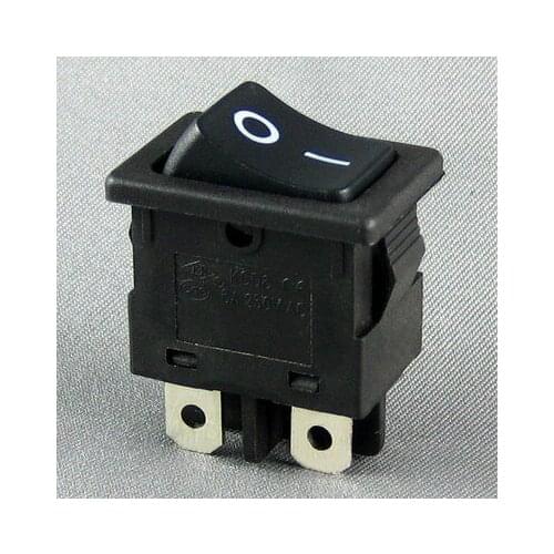 Ship switch KCD6 21 4-pin all black power switch 6A