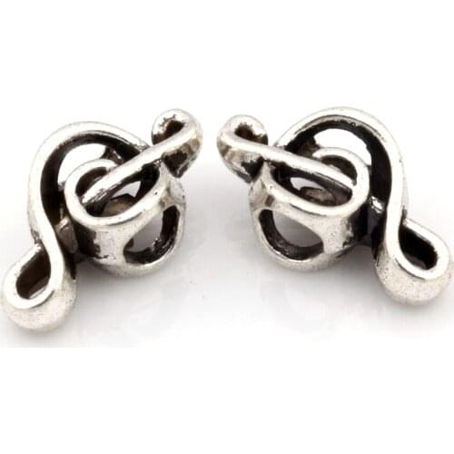 Hot ! 20pcs Zinc Alloy Music Notation Large Hole Spacer Bead For Jewelry Making Bracelet Necklace DIY Accessories nm526