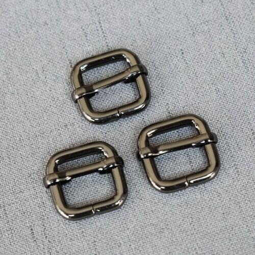 10 Pcs/Lot 15mm Metal Slider Adjustable Buckle for Making Handbag Backpack Luggage Dog Collar Webbing Environmental Plated