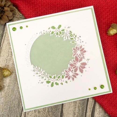 Metal cutting dies festive floral aperture cut die mold card Scrapbook paper craft knife mould blade punch stencls